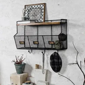 Industrial Black Wall Shlef