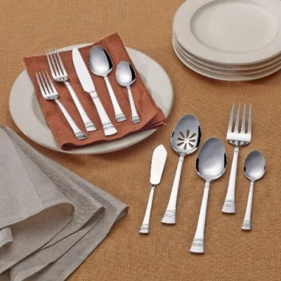 International Silver Kensington - Stainless Steel Flatware Set - Service For 8 - 51-Piece