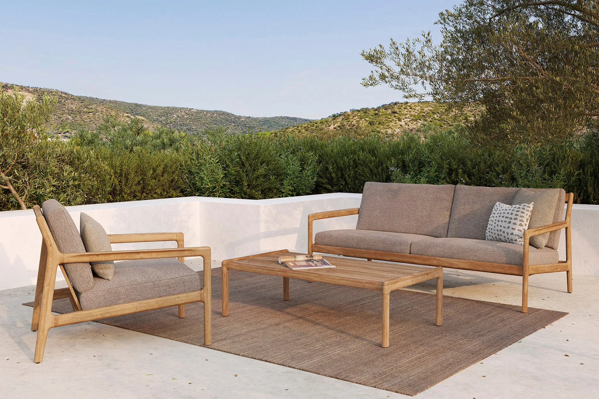 Jack Outdoor Coffee Table - Teak 120 cm