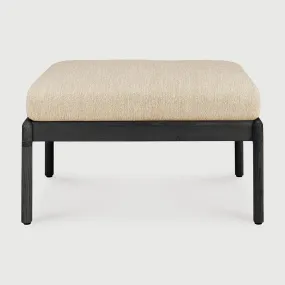 Jack Outdoor Footstool - Teak Black Natural
