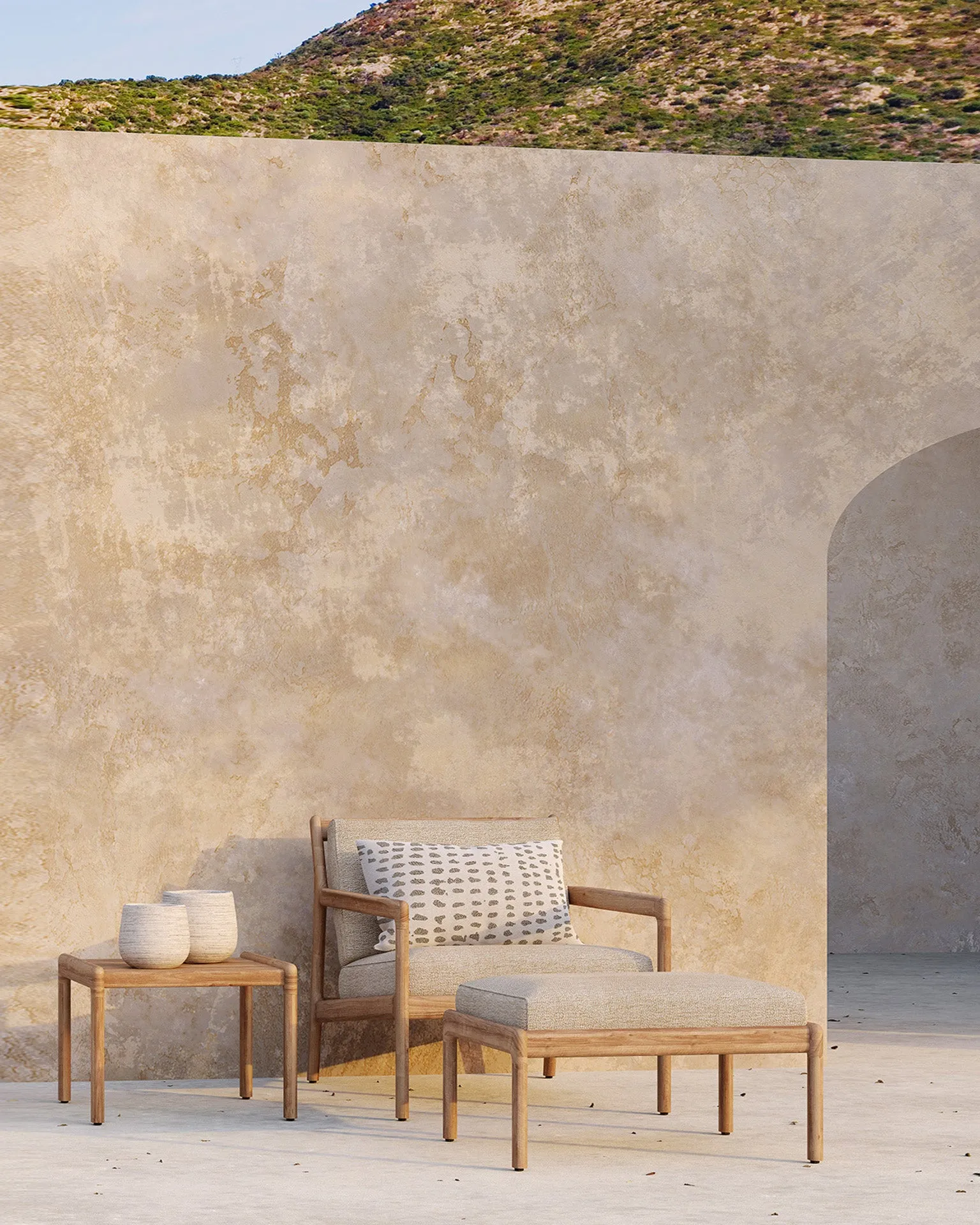Jack Outdoor Lounge Chair - Teak Natural
