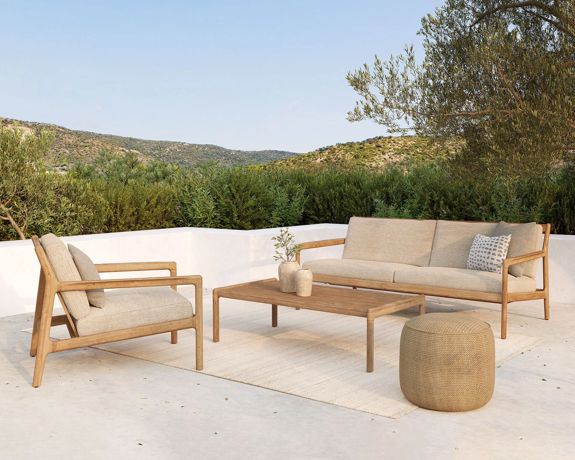 Jack Outdoor Lounge Chair - Teak Natural