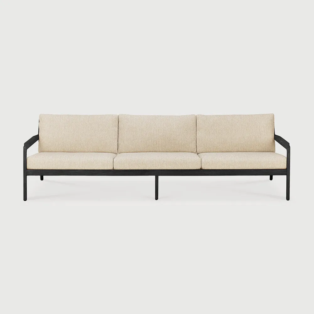 Jack Outdoor Sofa - Teak Black Natural 265 cm