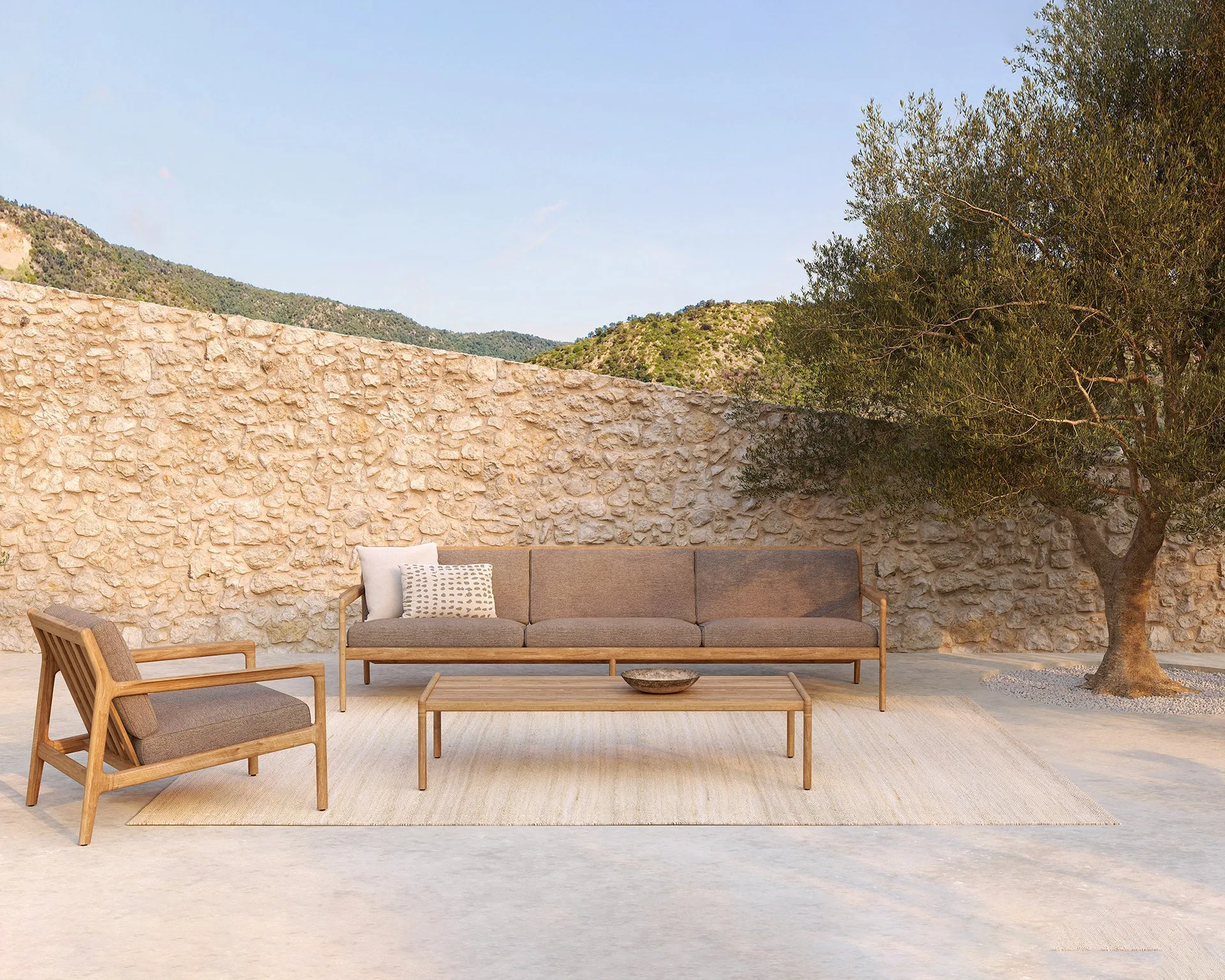 Jack Outdoor Sofa - Teak Mocha 265 cm