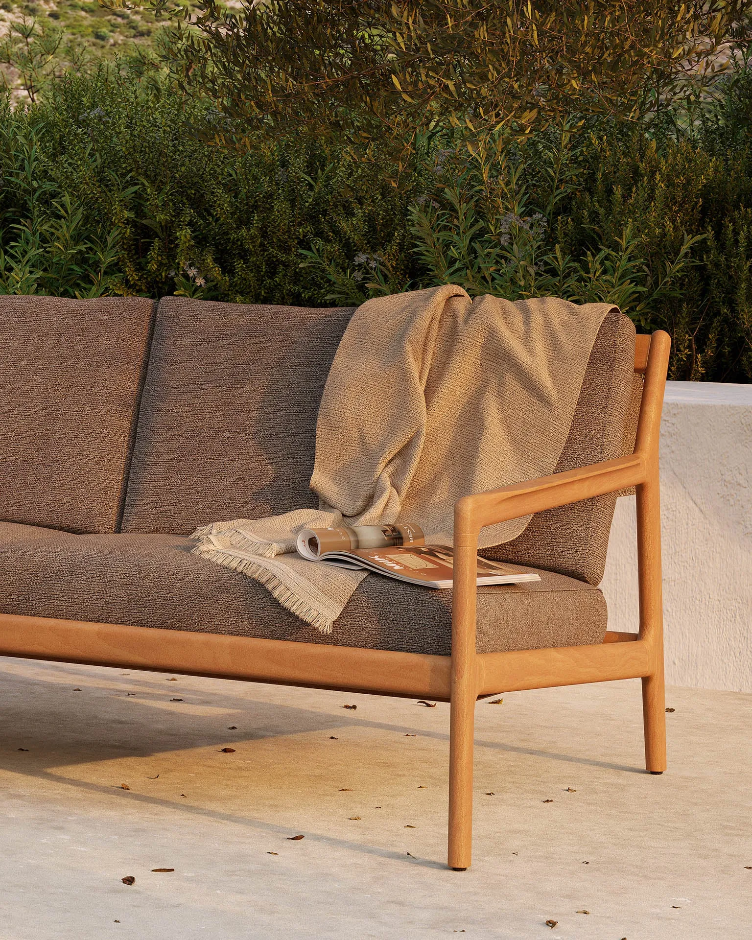 Jack Outdoor Sofa - Teak Mocha 265 cm