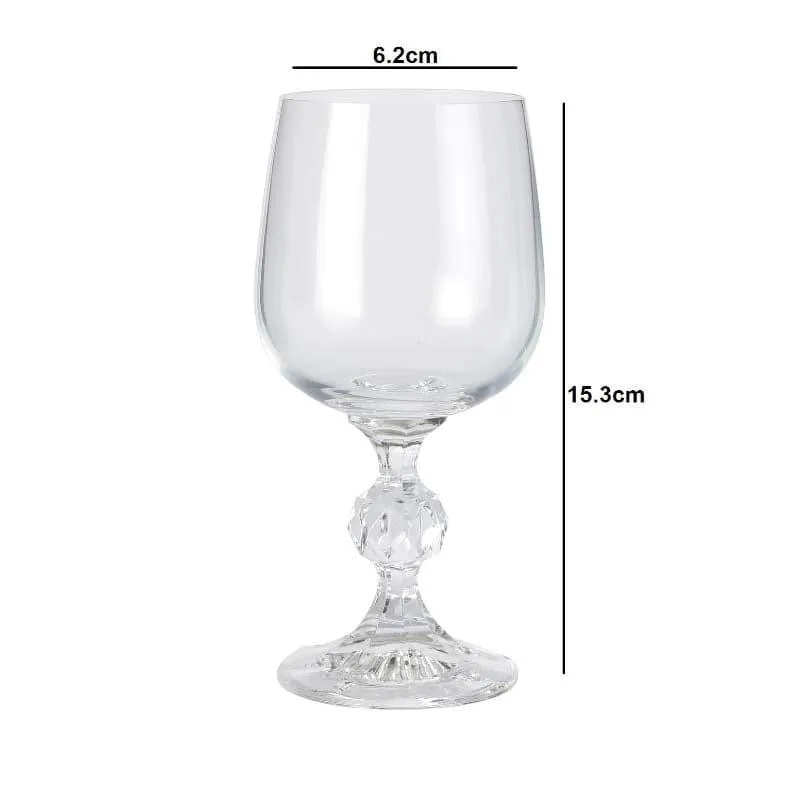Jade Red Wine Glasses (230 ML) - Set Of Six