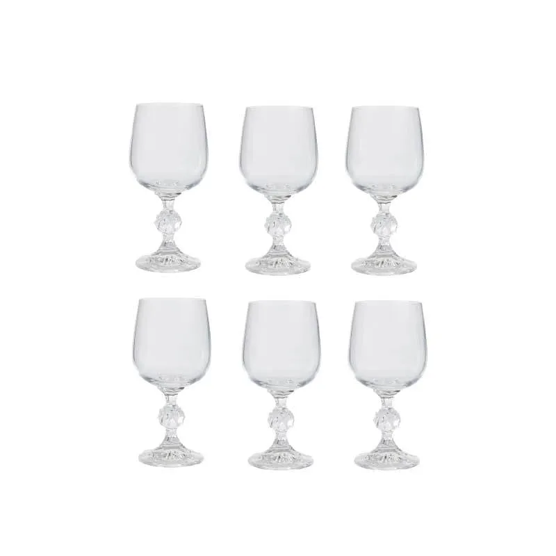Jade Red Wine Glasses (230 ML) - Set Of Six