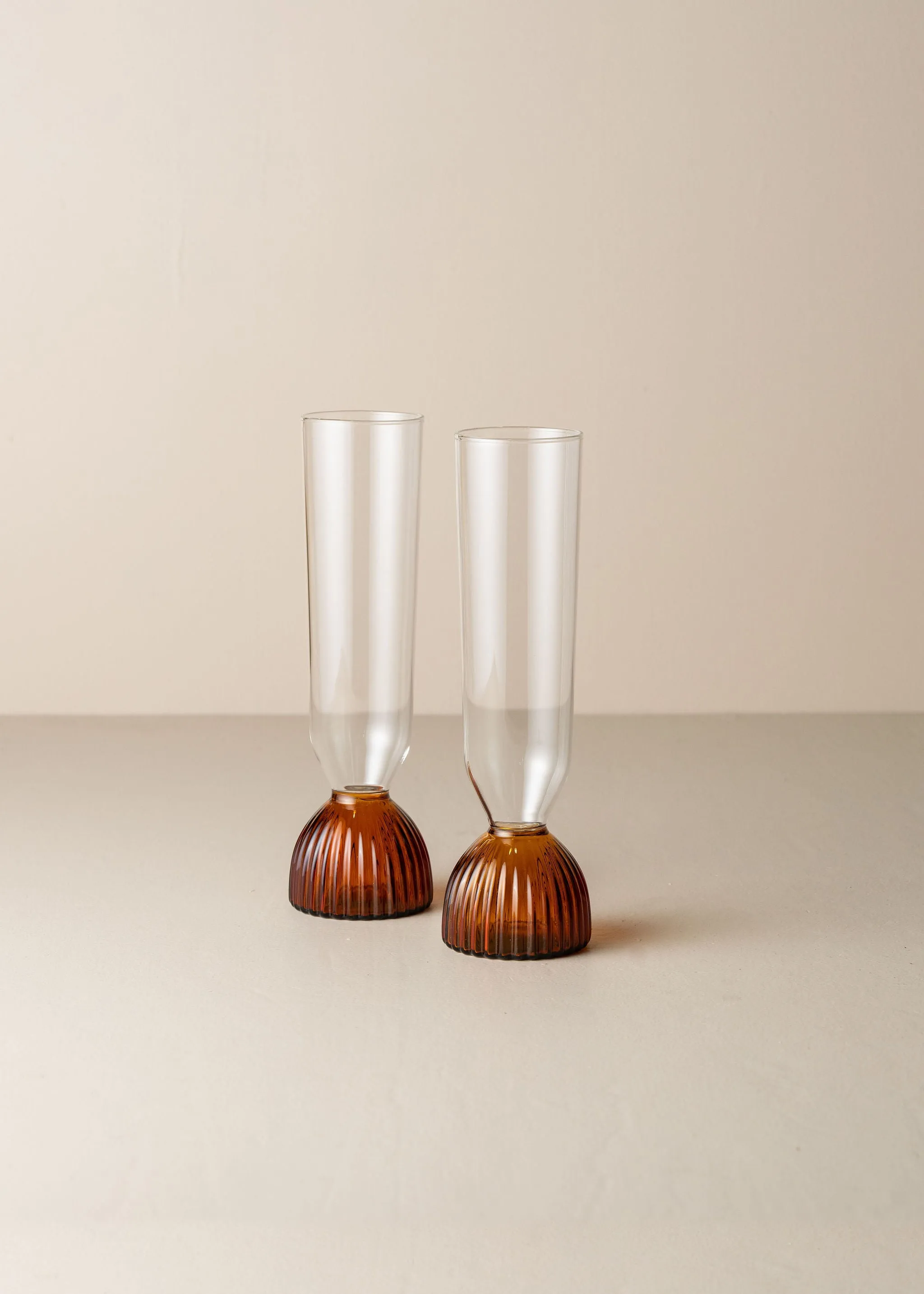 Kairos Champagne Flute | Amber | Set of 2