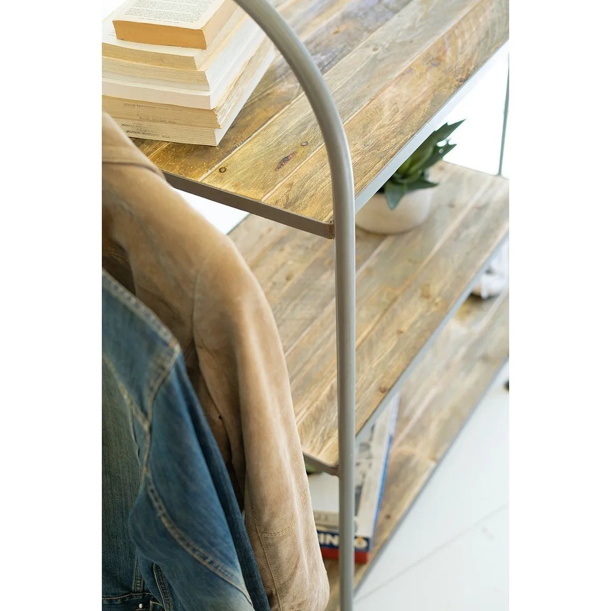 Kalalou - HORIZONTAL RECYCLED WOOD AND METAL DISPLAY UNIT - CQ7570