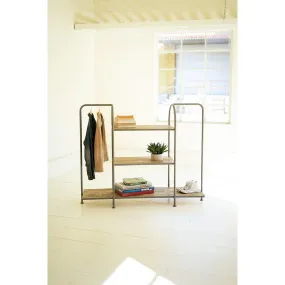 Kalalou - HORIZONTAL RECYCLED WOOD AND METAL DISPLAY UNIT - CQ7570