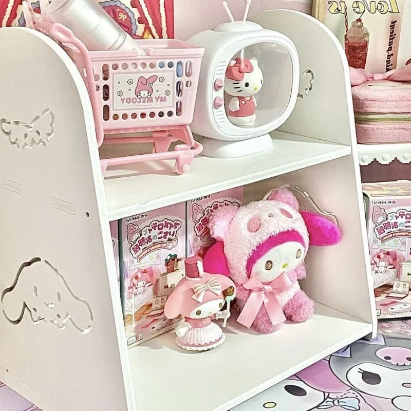 Kawaii Double Layer Display Shelves