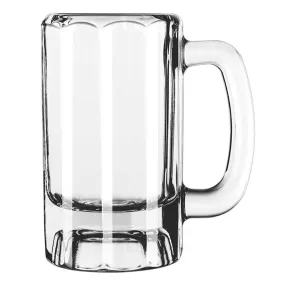 Libbey 5016 12 oz. Round Paneled Beer Mug , Case of 12 Pcs