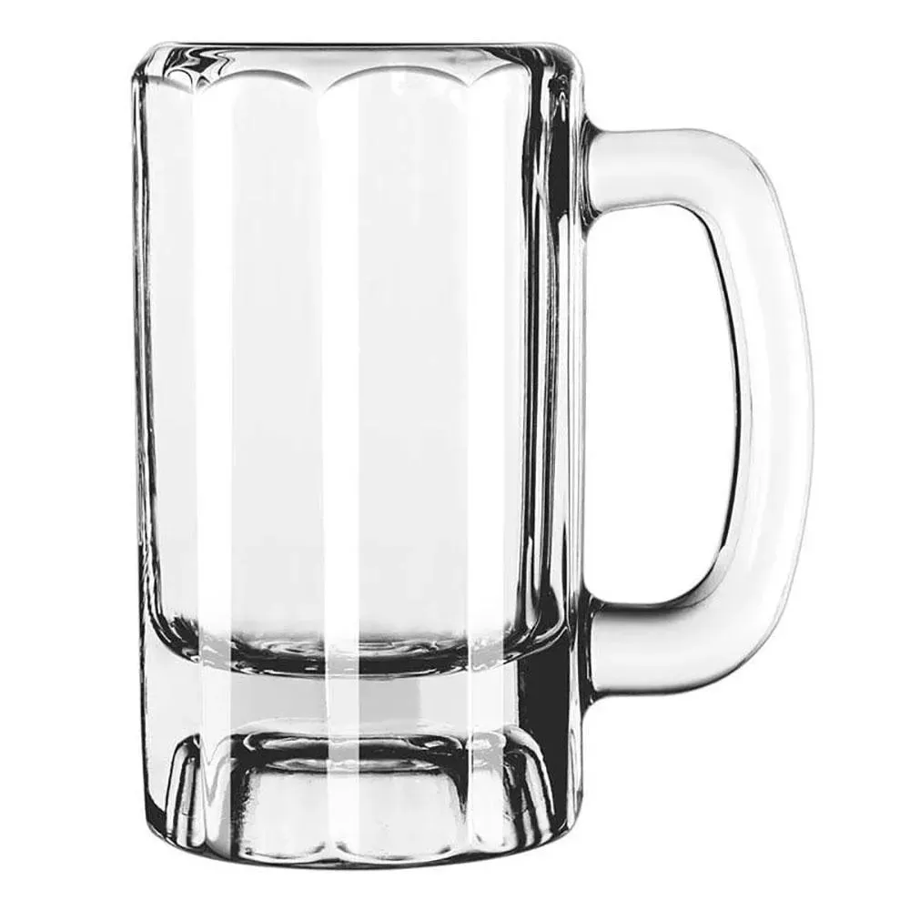 Libbey 5016 12 oz. Round Paneled Beer Mug , Case of 12 Pcs