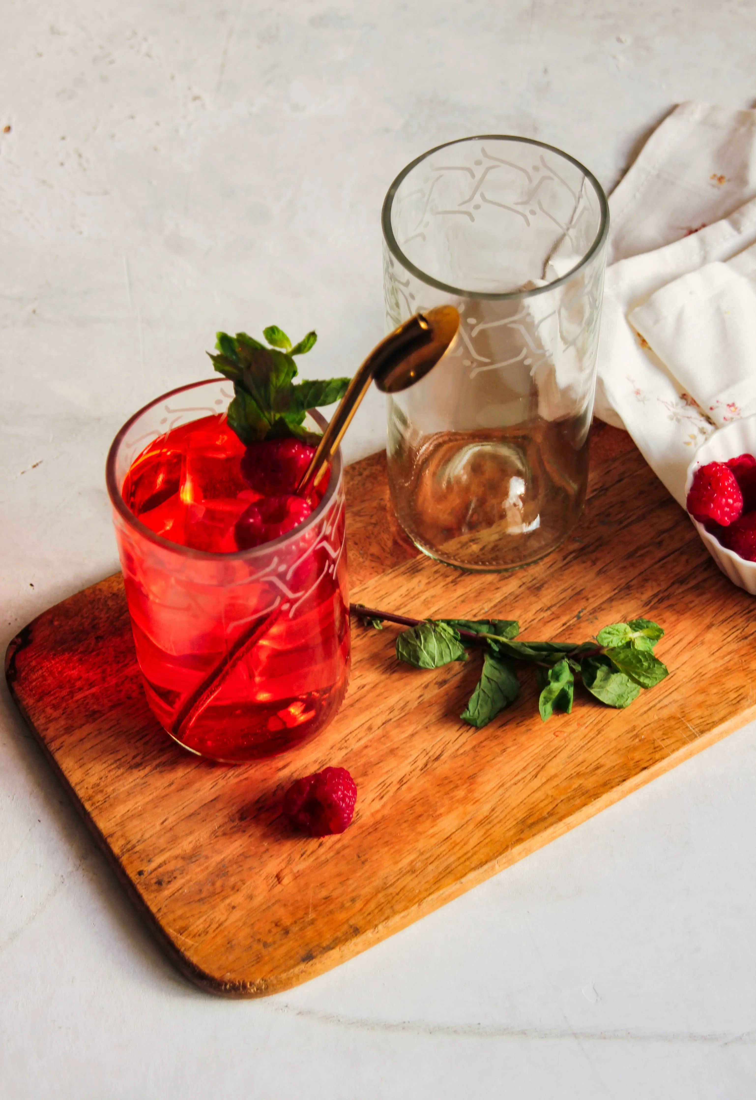 Lina Designed Drinking Glasses Upcycled -12 or 16 Oz.