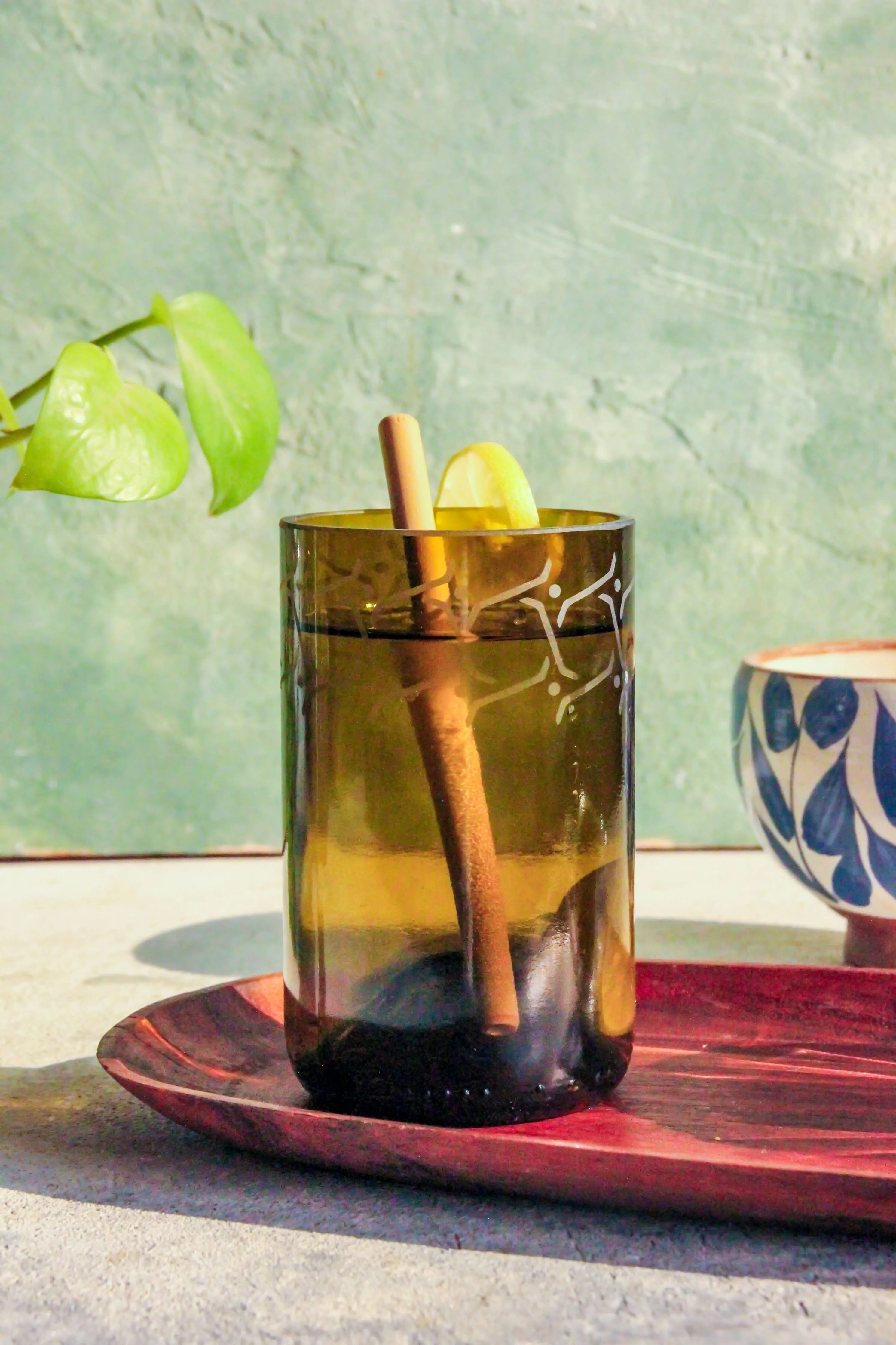 Lina Designed Drinking Glasses Upcycled -12 or 16 Oz.