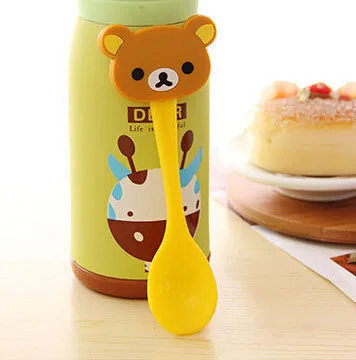 Lovely Cartoon Baby Spoon Kids Tableware Baby Feeding Tools Ice Cream/Coffee Spoon Multicolor 1 Piece