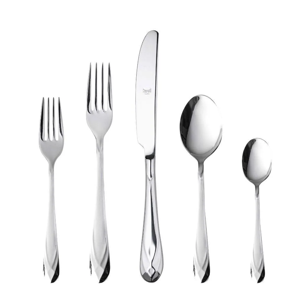 Mepra Diamante 20-piece flatware set stainless steel