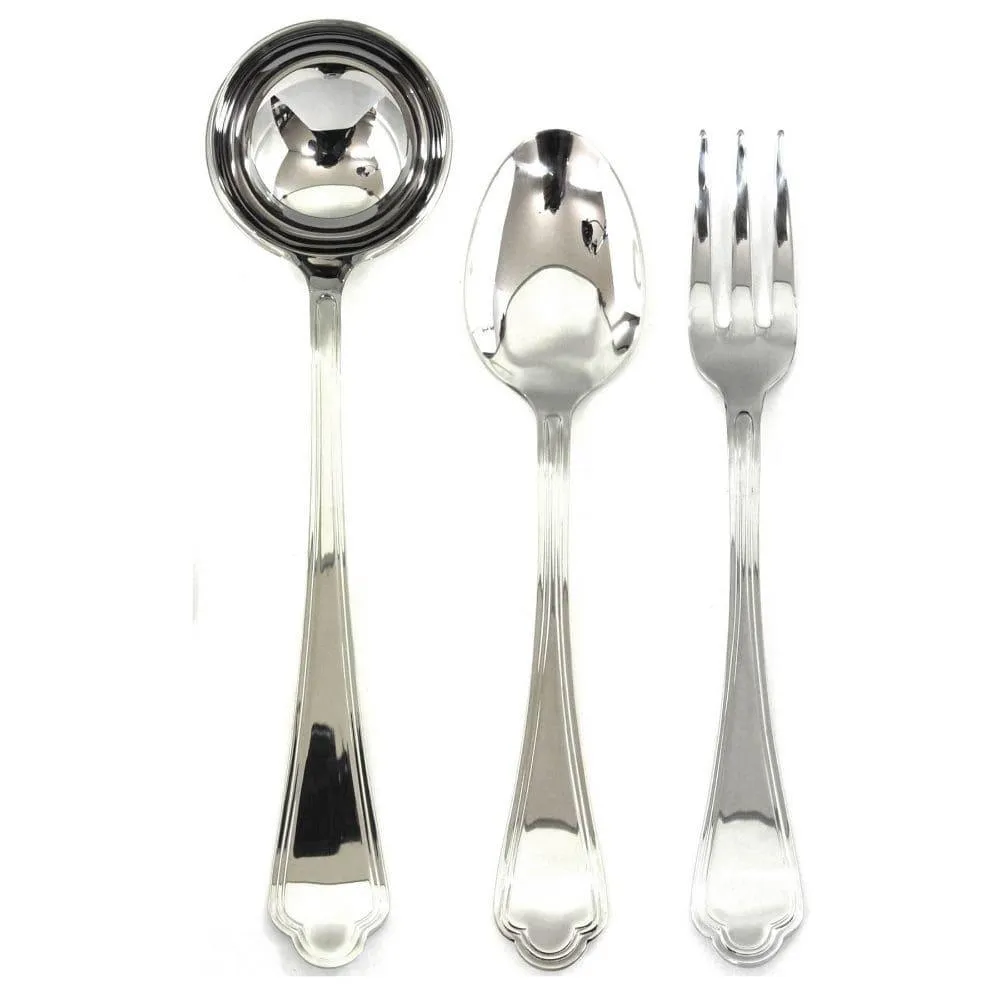 Mepra Leonardo 3-piece serving set stainless steel