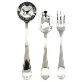 Mepra Leonardo 3-piece serving set stainless steel