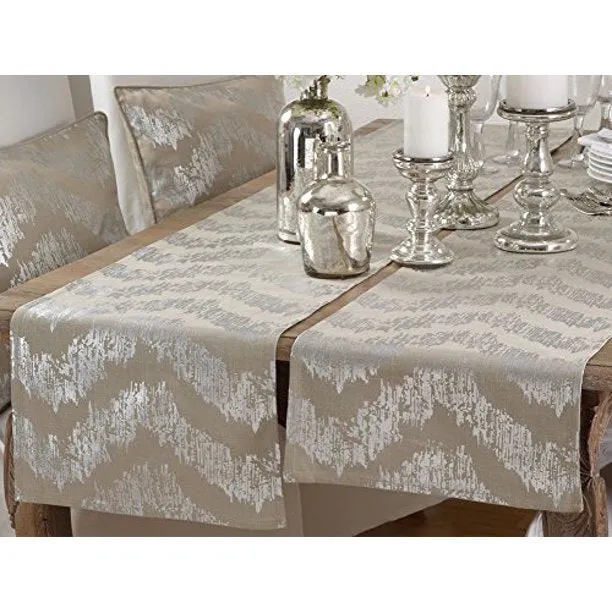 Metallic Chevron Table Runner