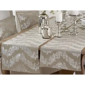 Metallic Chevron Table Runner