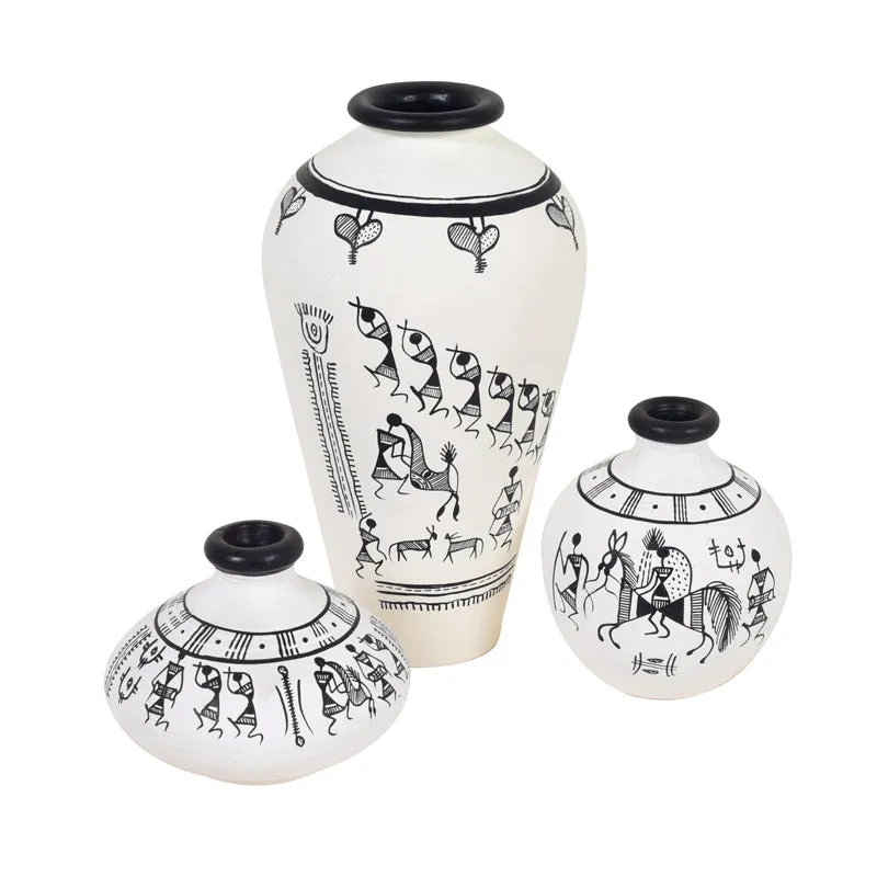 Mikasa Terracotta Vase - Set Of Three