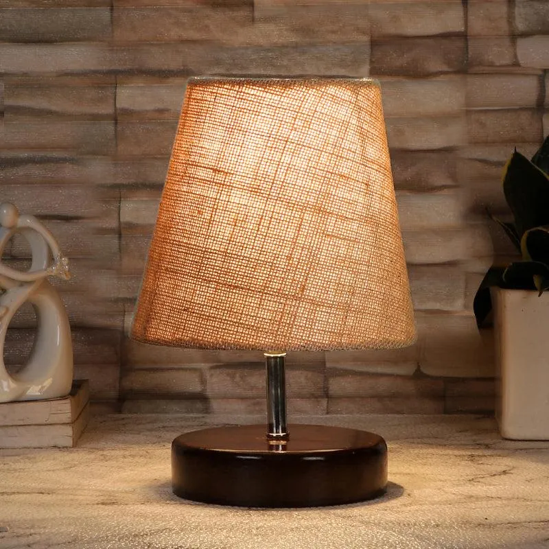 Mita Table Lamp With Jute Shade  - Beige