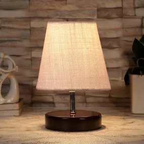Mita Table Lamp With Jute Shade - White