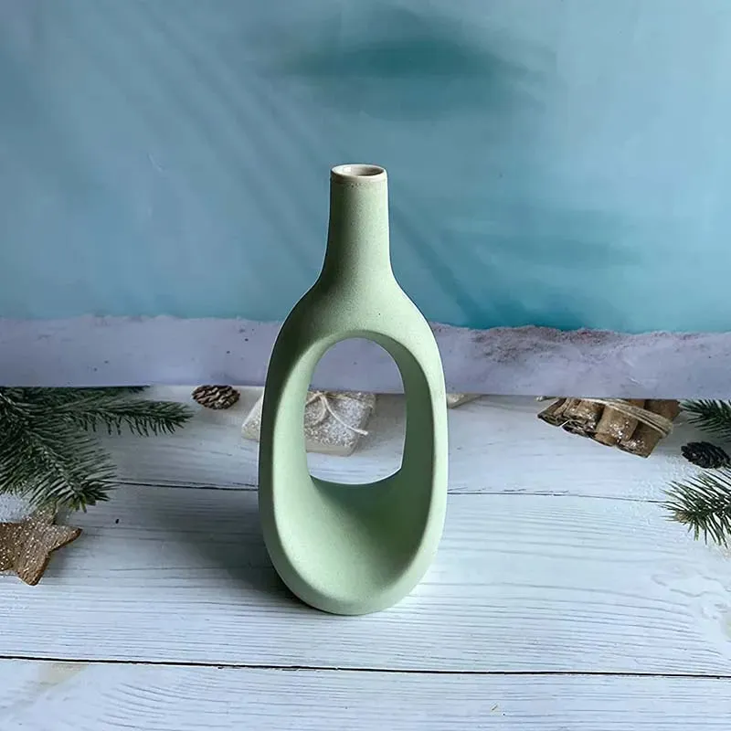 Modern Ceramic Vases Combo  | Set of 2