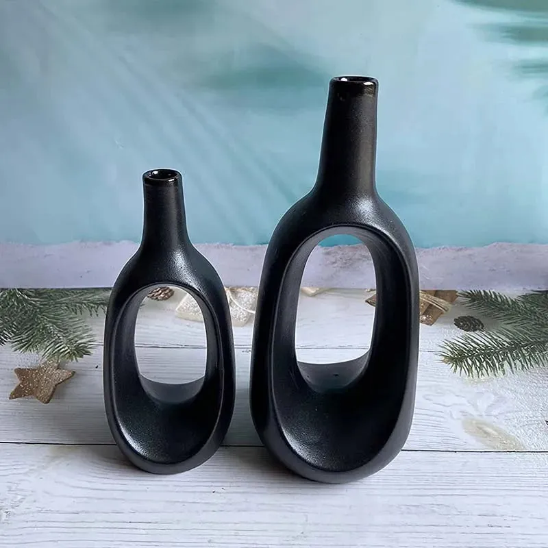 Modern Ceramic Vases Combo  | Set of 2