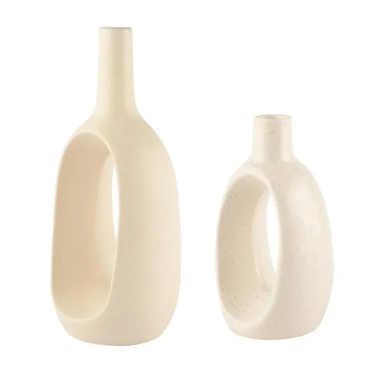 Modern Ceramic Vases Combo  | Set of 2