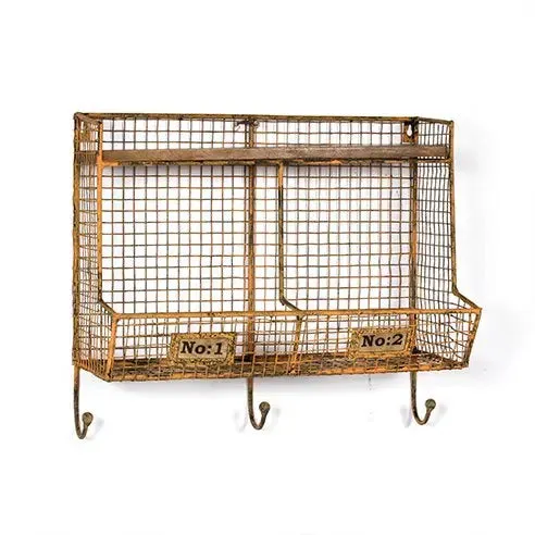 Modern Industrial Bath Wall Shelf