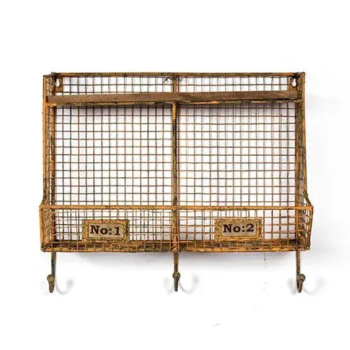 Modern Industrial Bath Wall Shelf