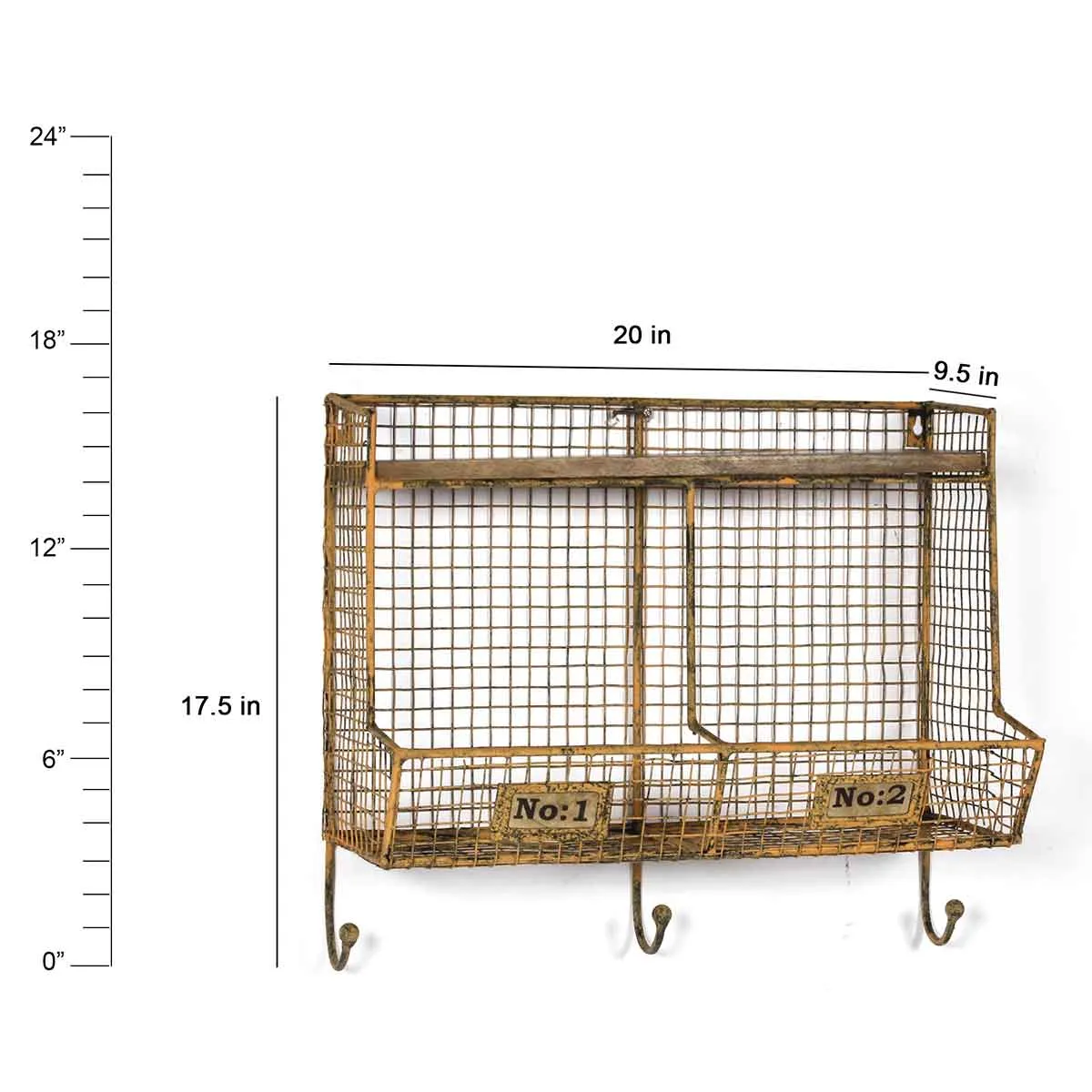 Modern Industrial Bath Wall Shelf