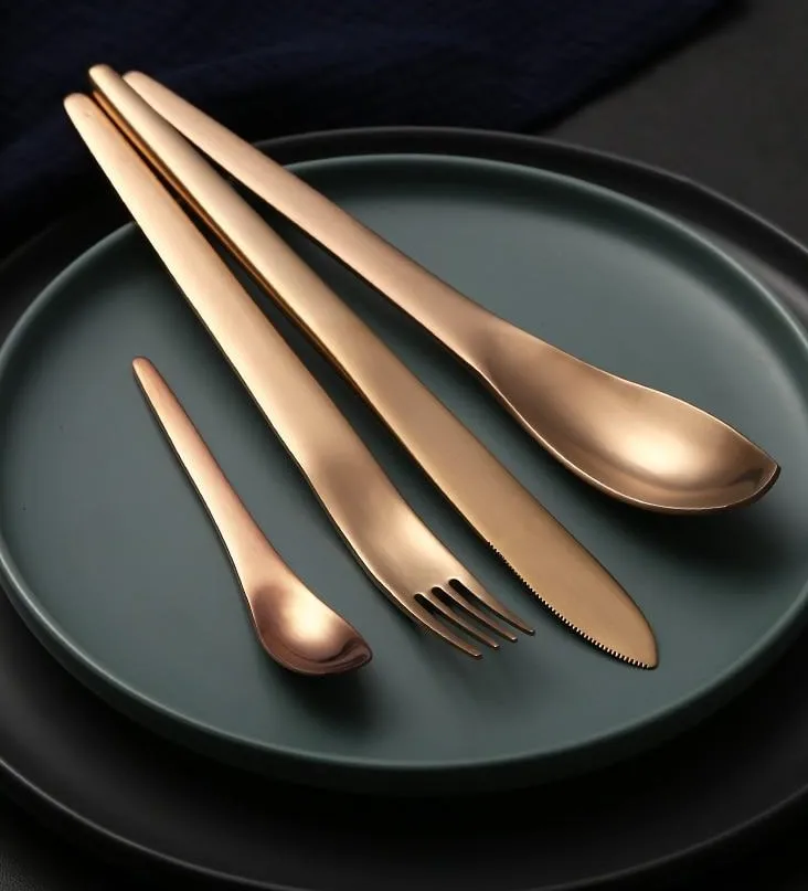 Modern Japanese Stainless Steel Cutlery Set
