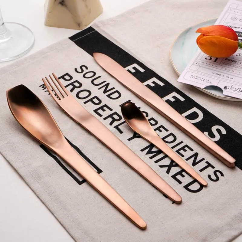 Modern Japanese Stainless Steel Cutlery Set