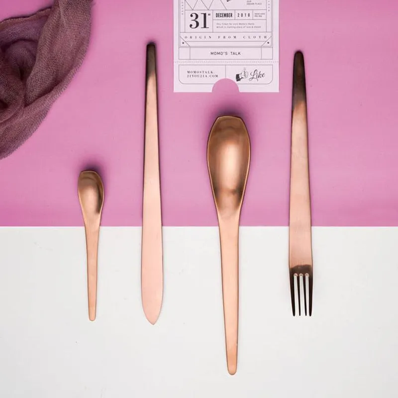 Modern Japanese Stainless Steel Cutlery Set