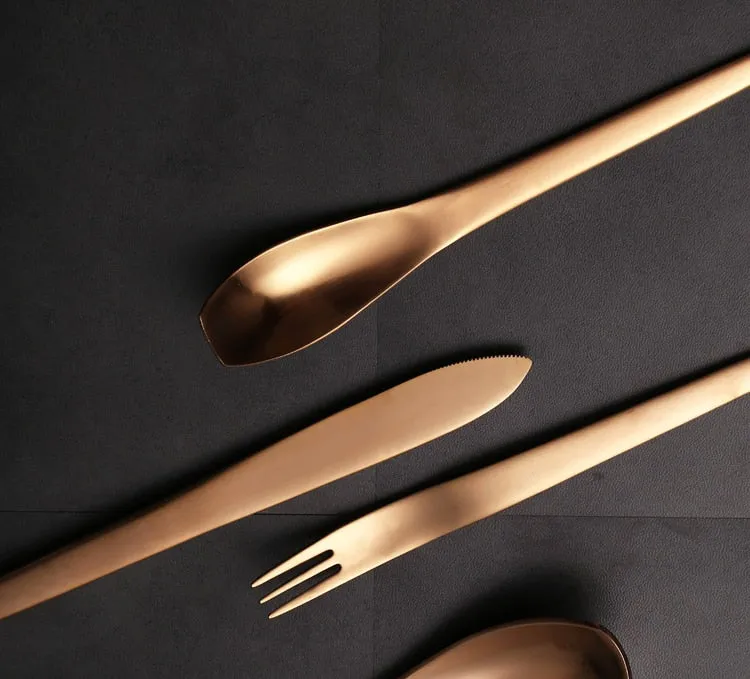 Modern Japanese Stainless Steel Cutlery Set
