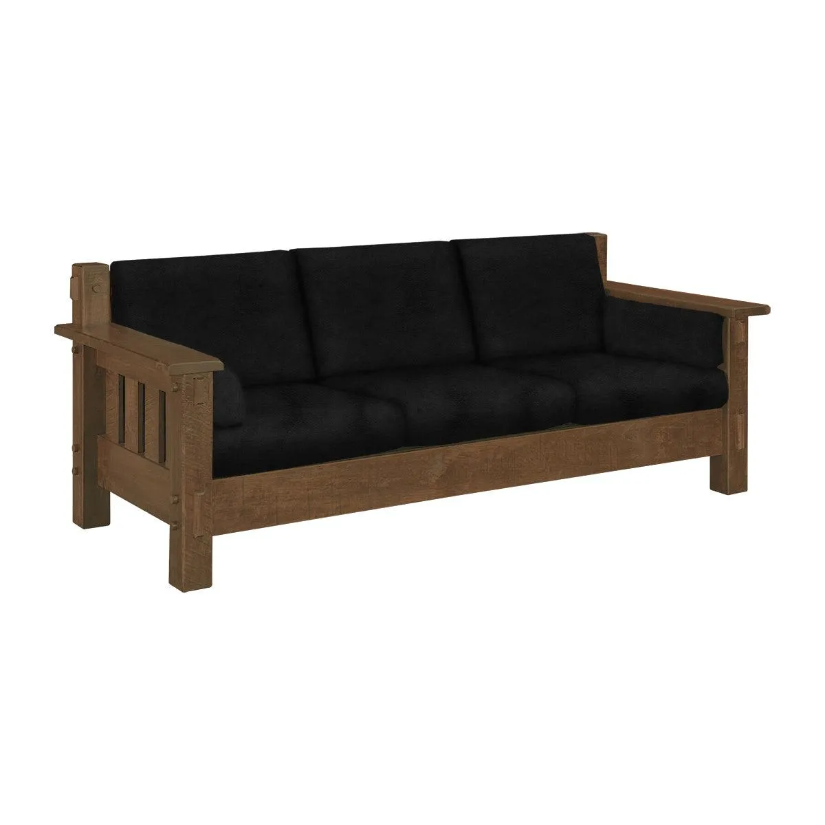 Mountain Roughsawn Wood Sofa