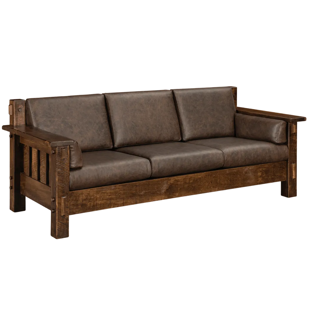 Mountain Roughsawn Wood Sofa