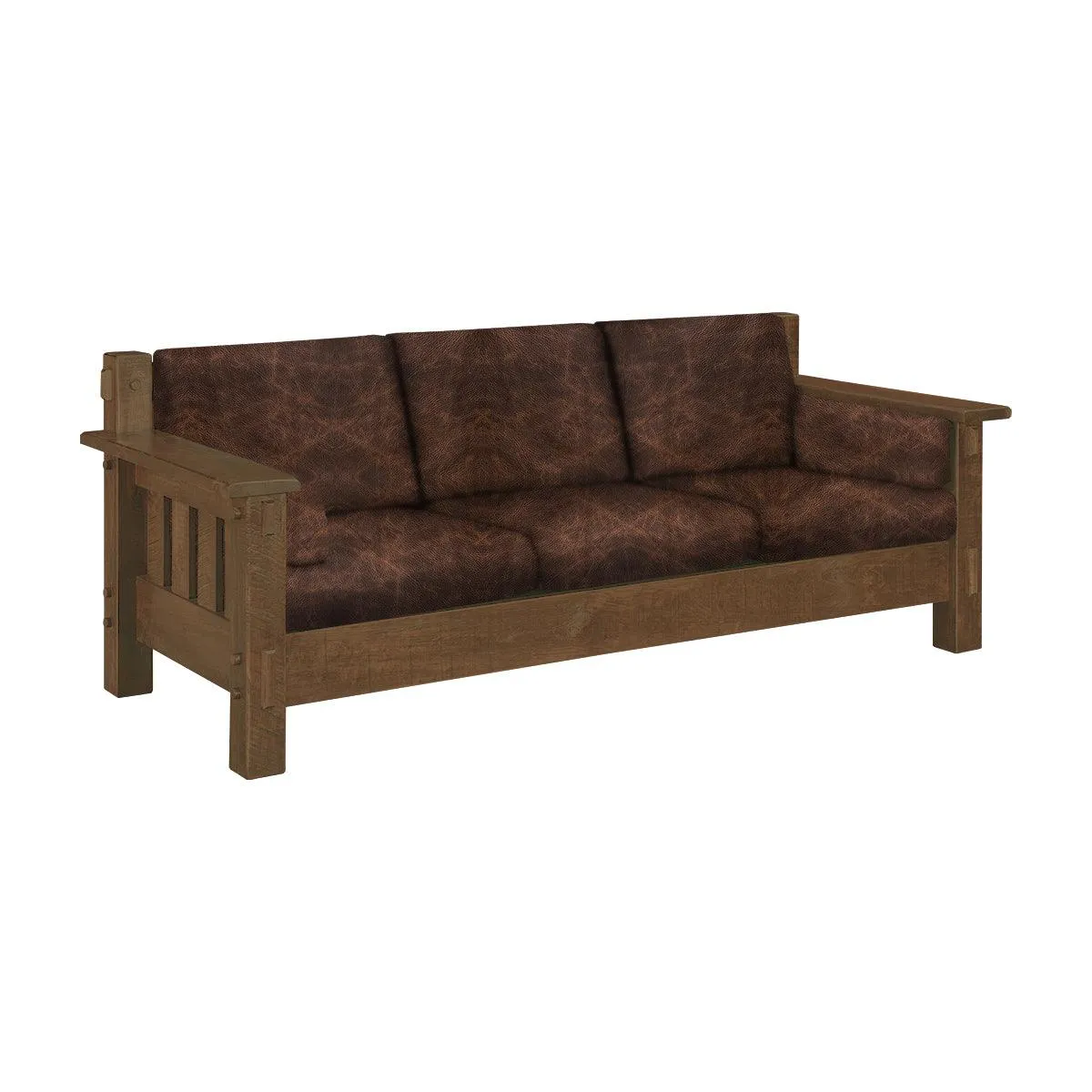 Mountain Roughsawn Wood Sofa