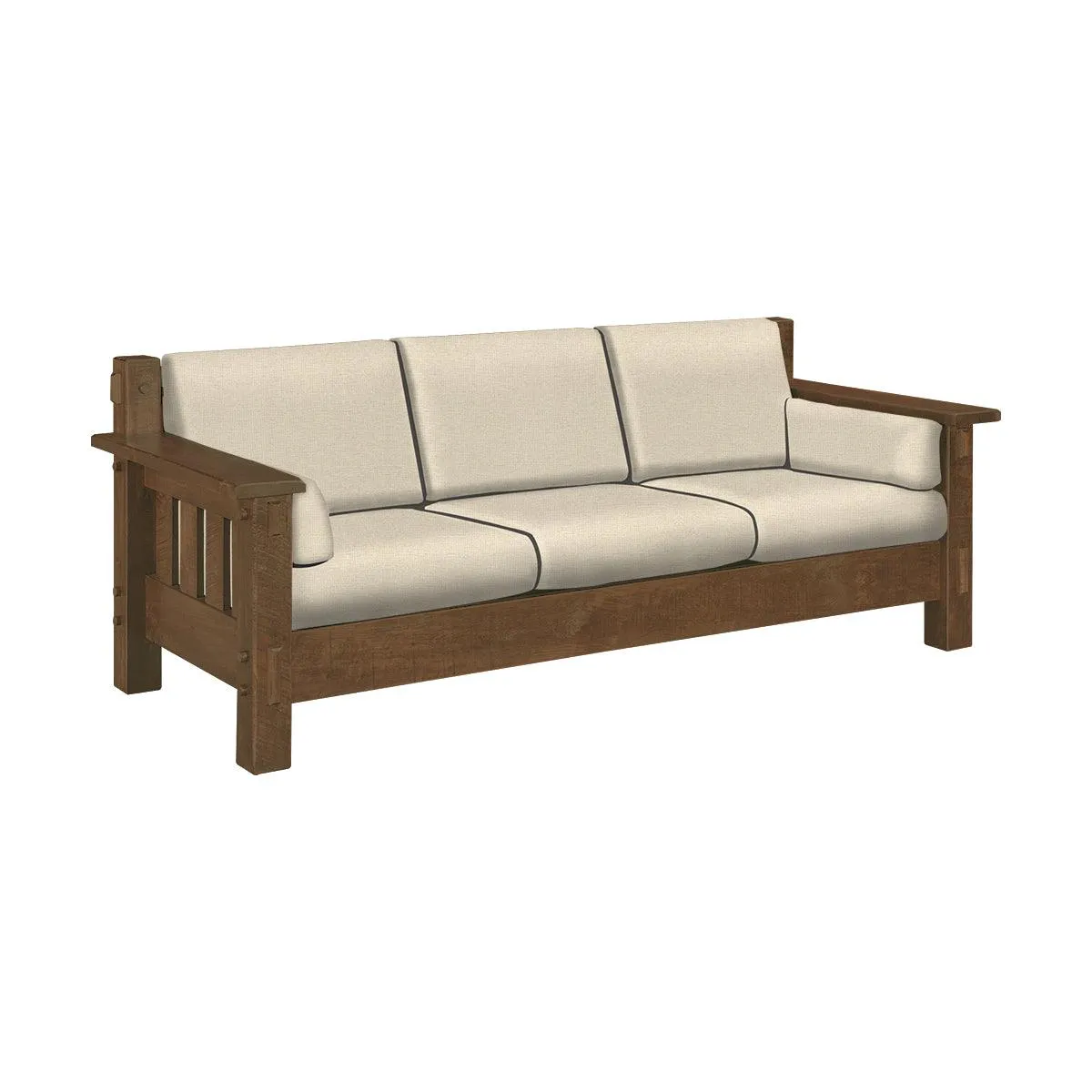 Mountain Roughsawn Wood Sofa