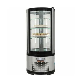 New Air NDC-010-RD Round Glass Countertop Display Refrigerator