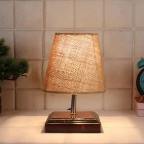 Niksha Table Lamp With Jute Shade  - Beige