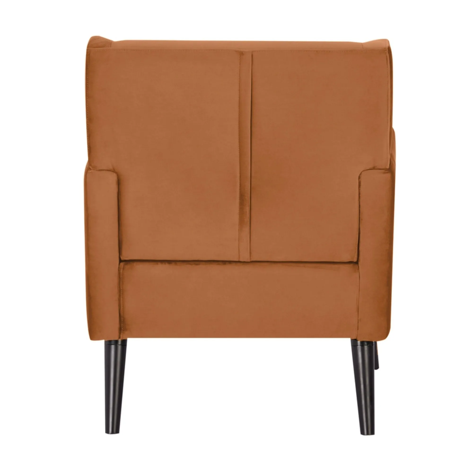 Orange Scandinavian Fabric Accent Sofa Arm Chair - 100% Polyester