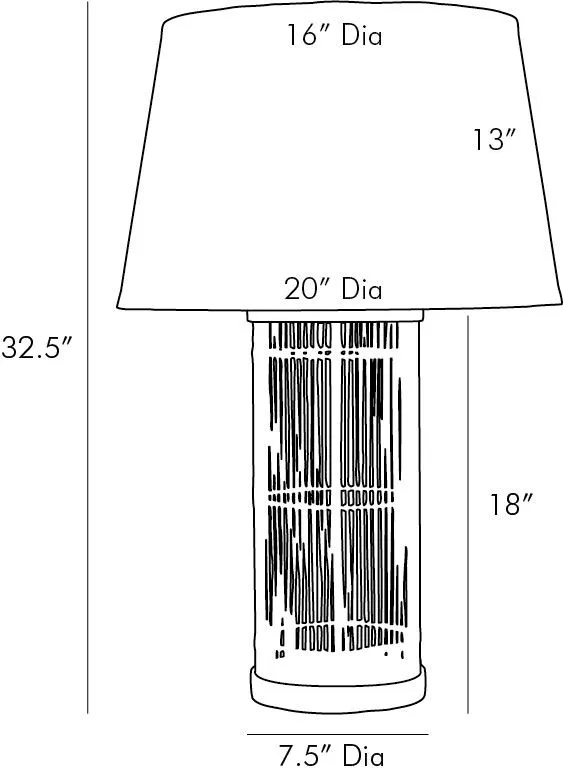 Panama Rattan Table Lamp