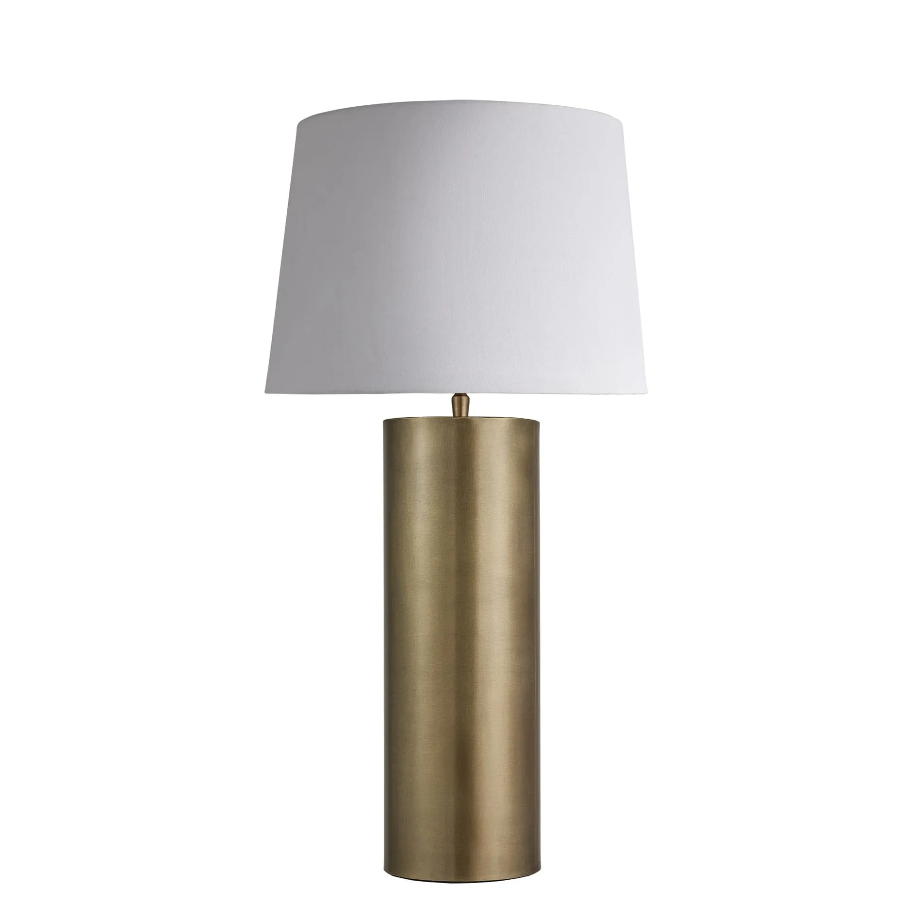 Pillar Cylinder Table Lamp - Brass