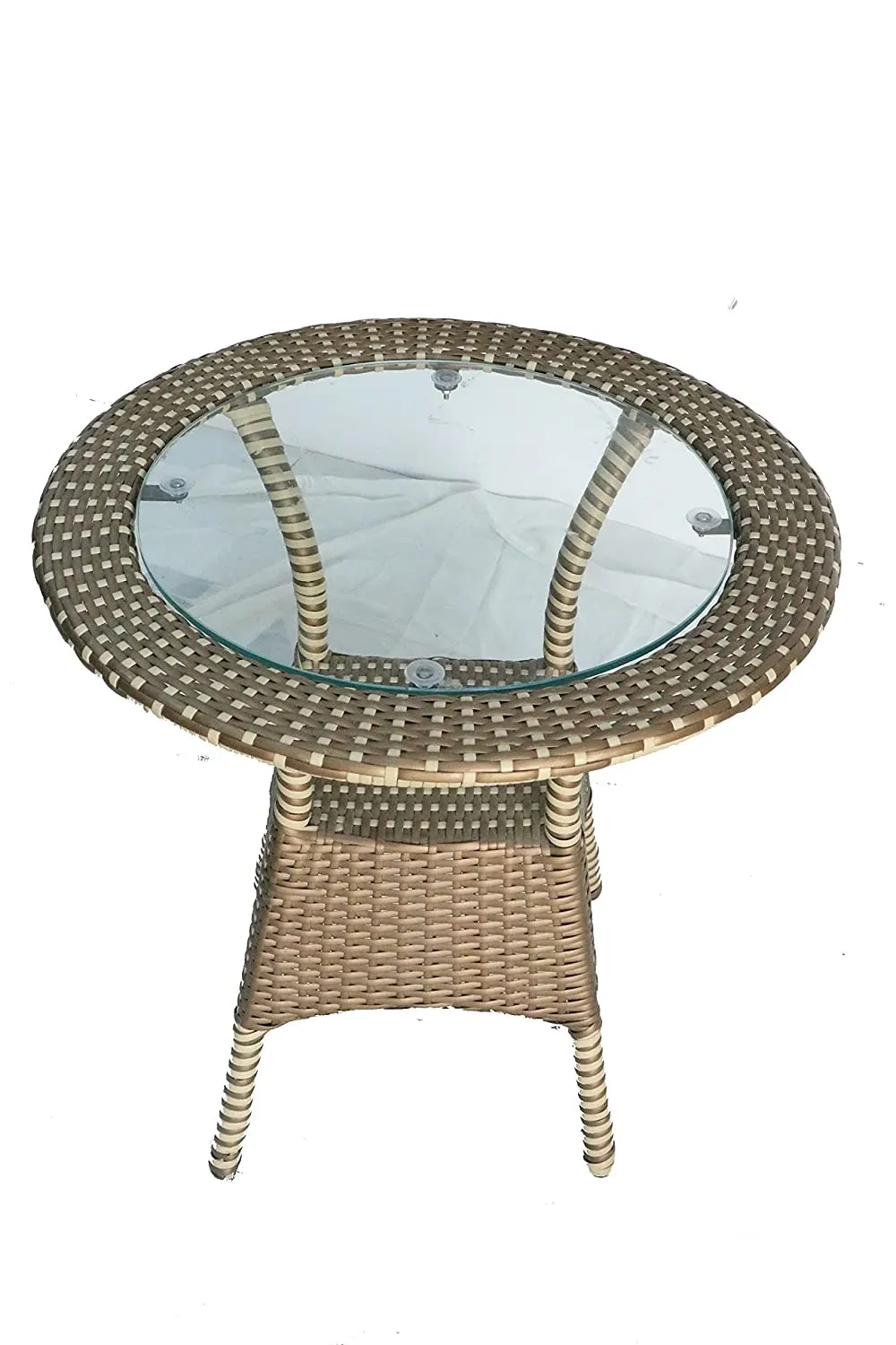 PRATHAM INDIA Beautiful Outdoor Garden Furniture Set for Coffee Table Balcony Furniture Office Furniture Patio Seating Set (Standard, Honey & Brown(2 Chair 1 Table))