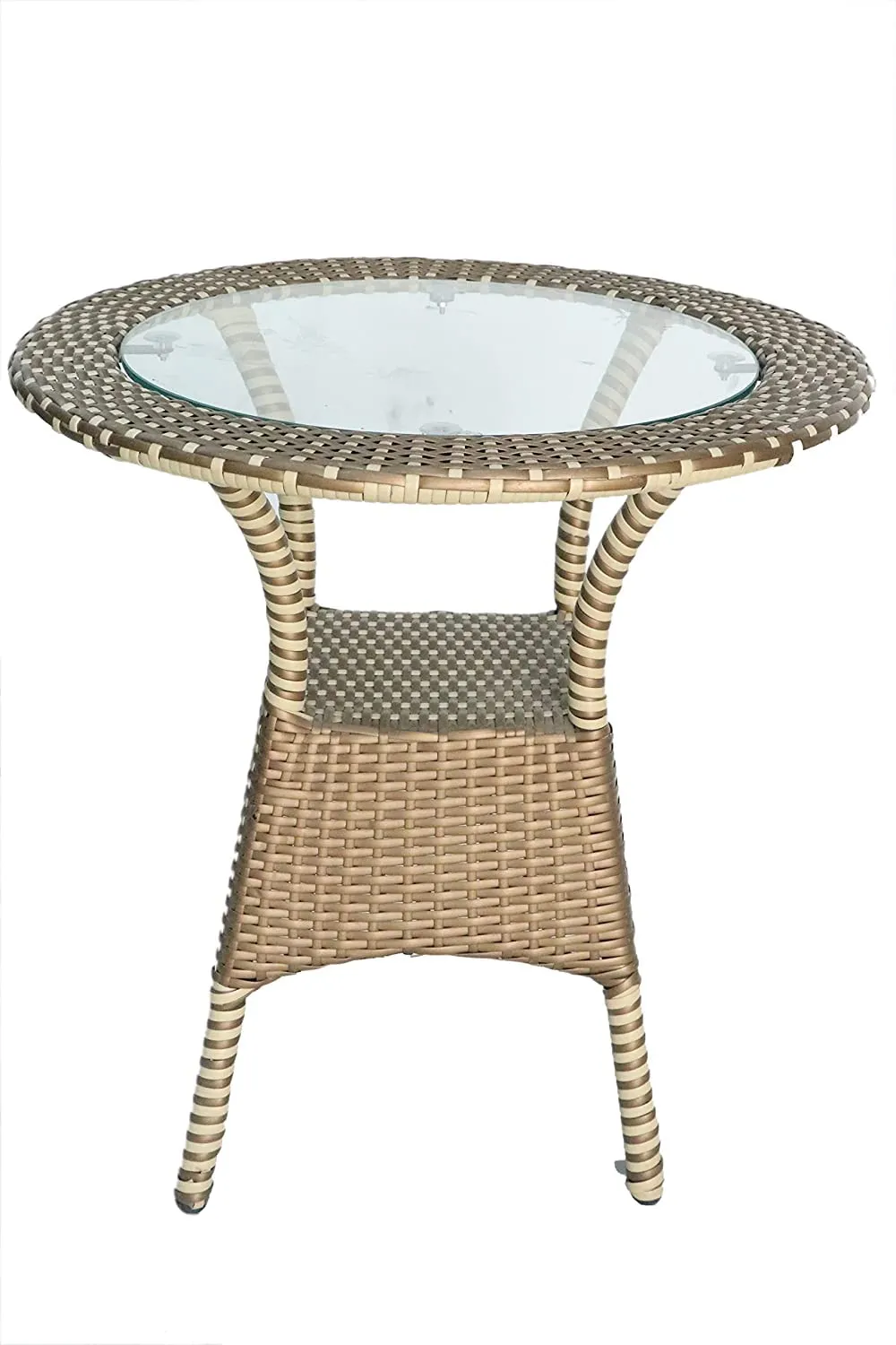 PRATHAM INDIA Beautiful Outdoor Garden Furniture Set for Coffee Table Balcony Furniture Office Furniture Patio Seating Set (Standard, Honey & Brown(2 Chair 1 Table))