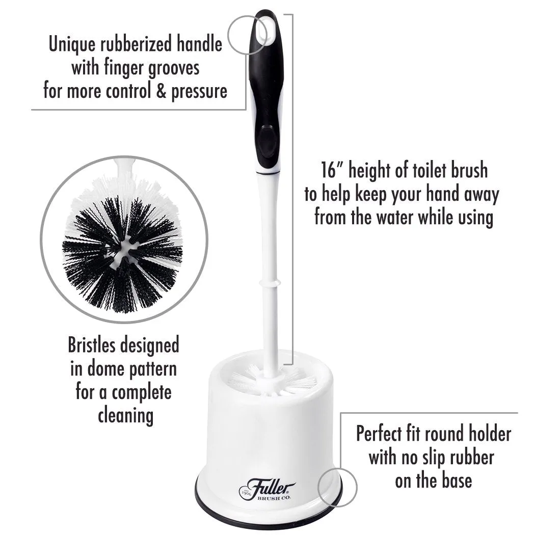 Premium Toilet Bowl Brush in Caddy Set